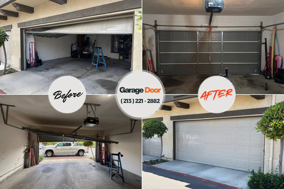 Before and after: garage door repair near me Taft